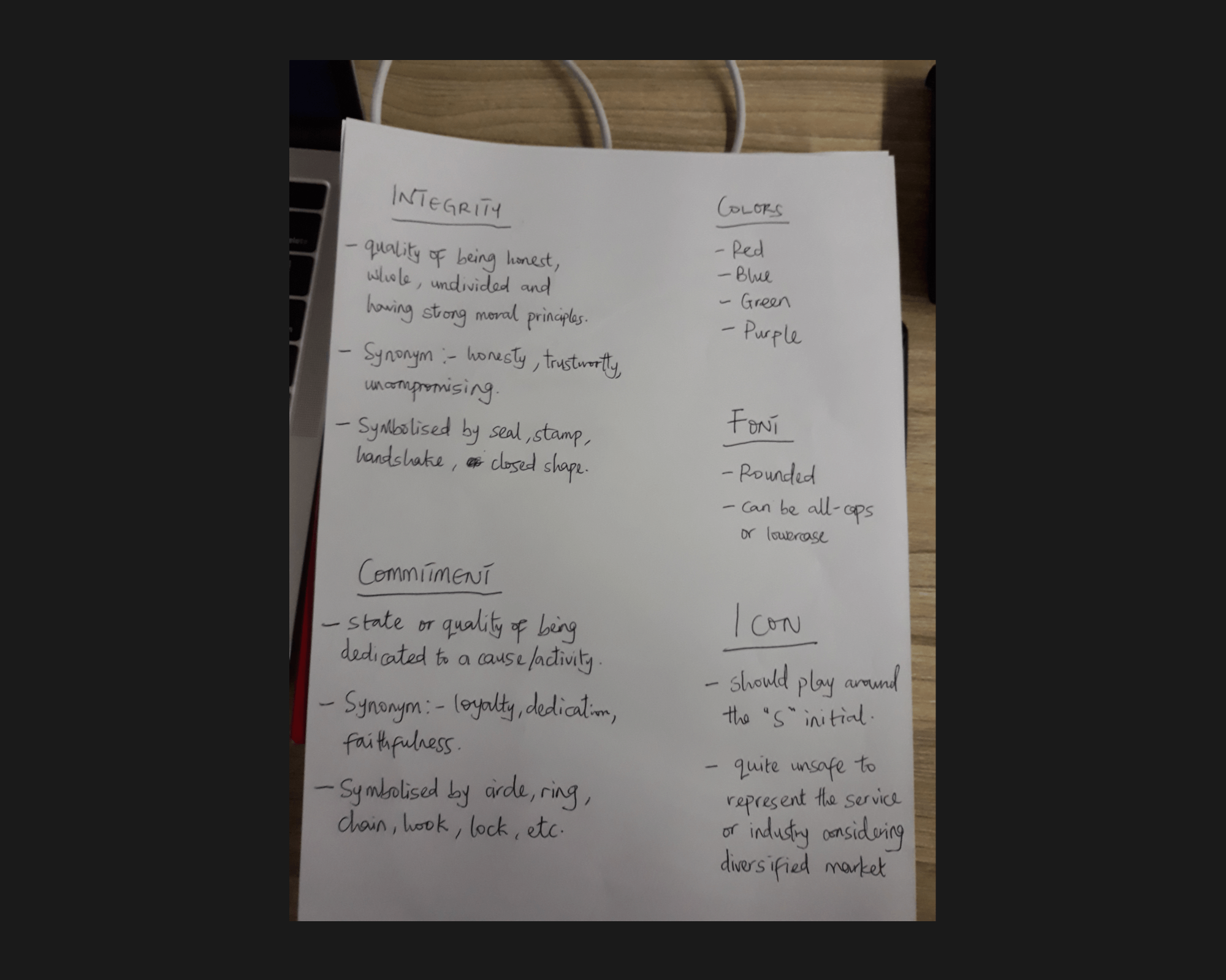 note draft